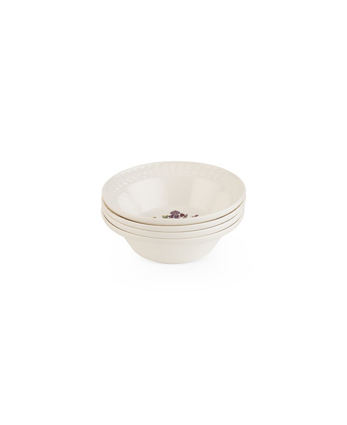 Portmeirion Botanic Garden  Harmony Amethyst 4 Piece Cereal Bowl Set