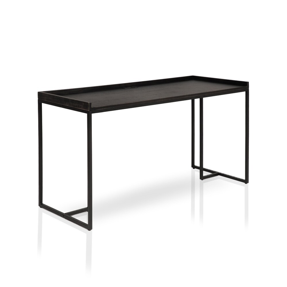 Magnus Industrial 59 inch Metal Computer Desk with USBs by Furniture of America