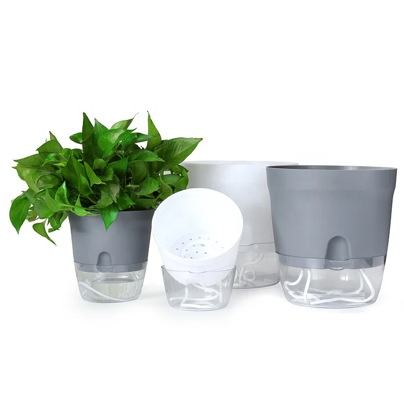 wholesale garden supplies plastic self watering flower pot pots plant for herbs