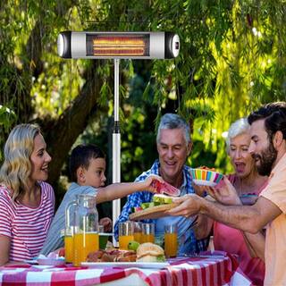 Ejoy 1500-Watt Carbon Infrared Electric Outdoor Free Standing Patio Heater with Remote Control 1500WOutdoorHeater