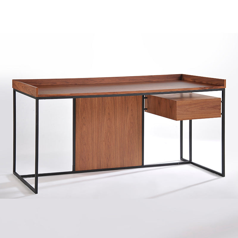 Leo Retro Desk  160cm - Walnut