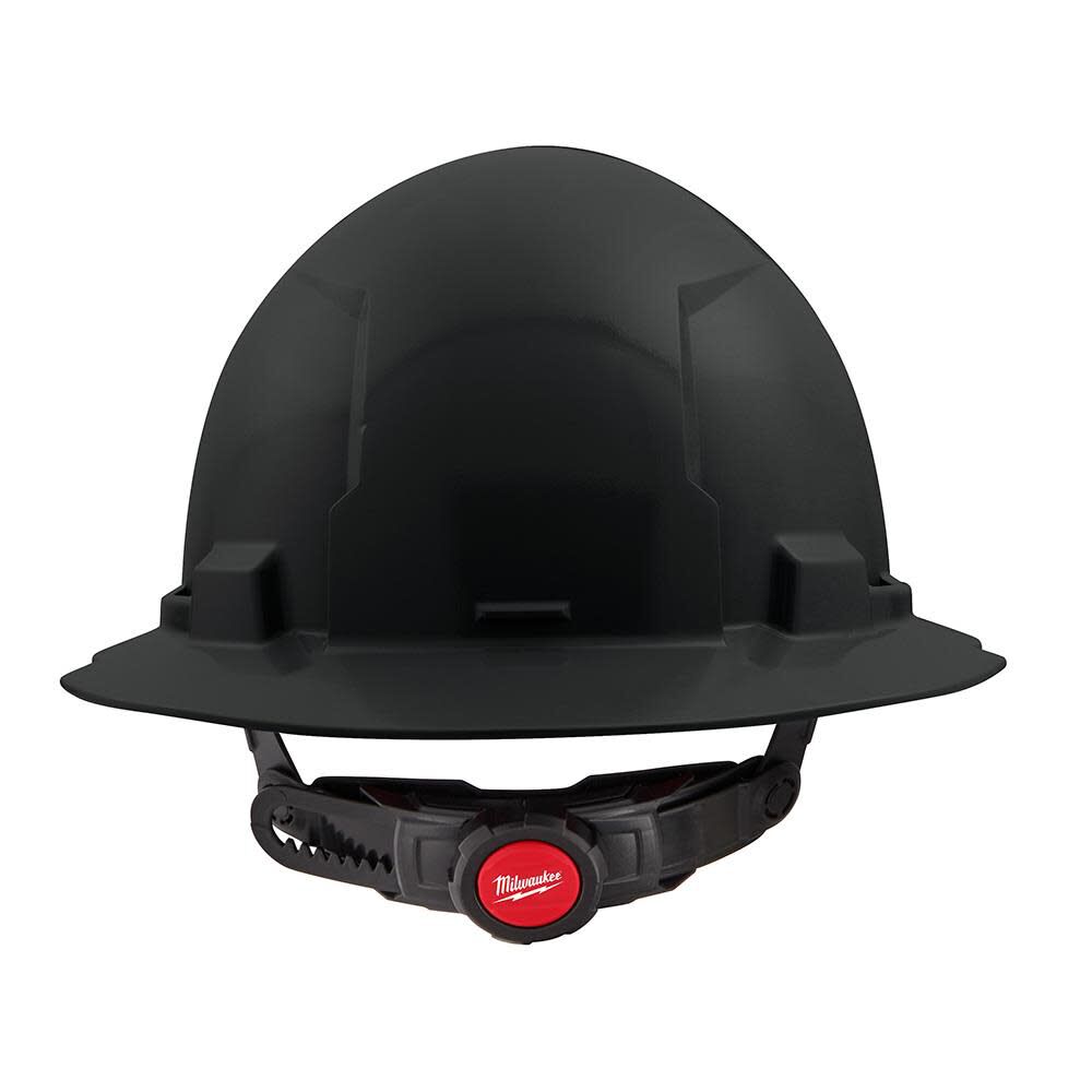 Milwaukee Black Full Brim Hard Hat with 6pt Ratcheting Suspension Type 1 Class E 48-73-1131 from Milwaukee