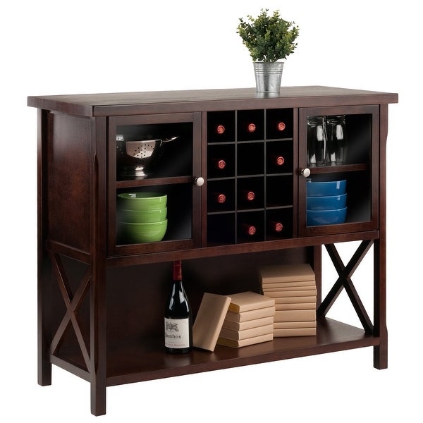 Xola Buffet Cabinet， Cappuccino - 43.8