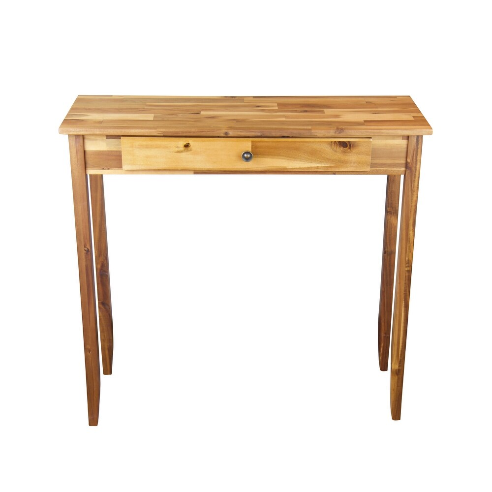 Porch   Den Holly Hill Solid Acacia 1 drawer Console Table