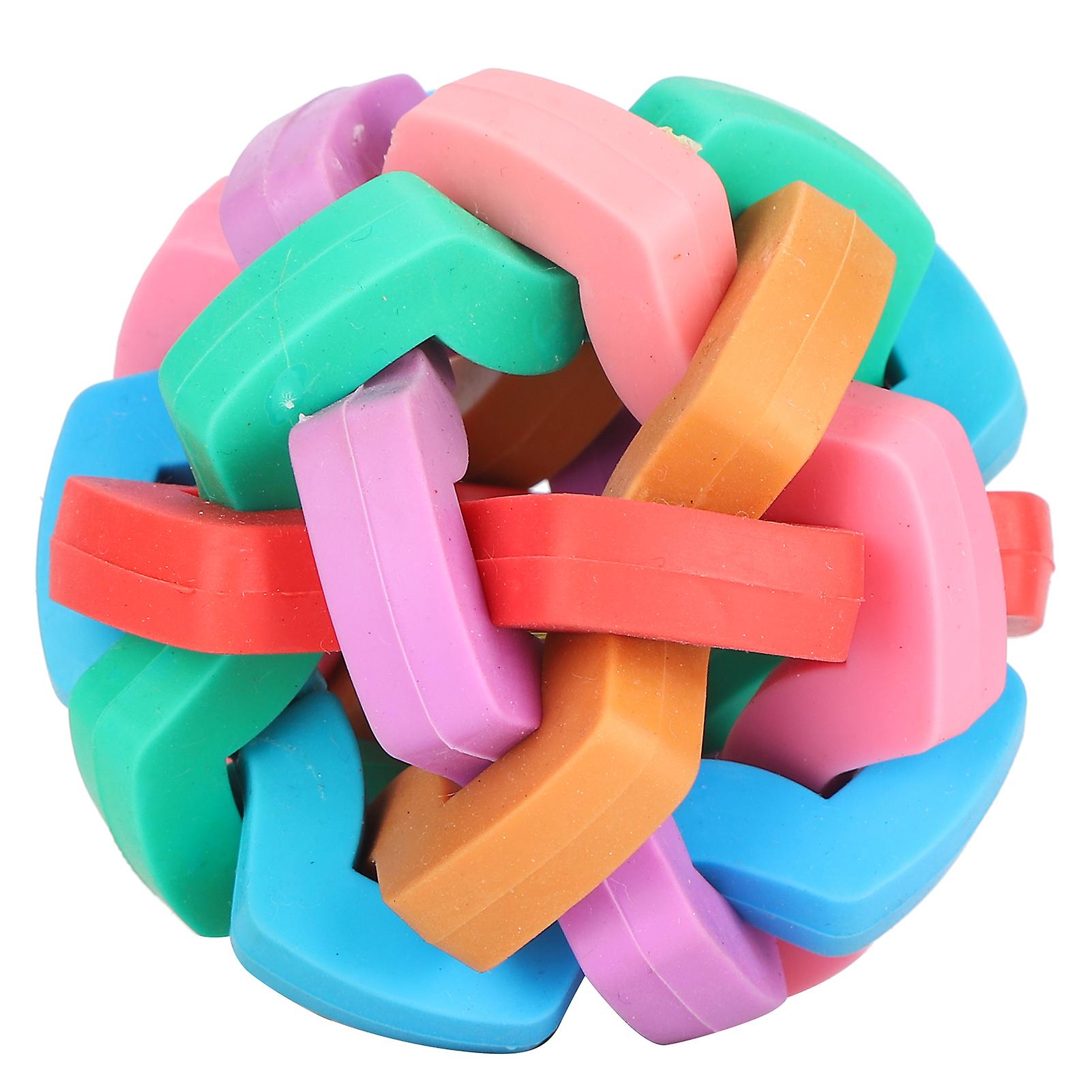 Dog Puppy Toy Colorful Soft Squeak Dog Plaything With Inside Bell Pet Interactive Toysmedium