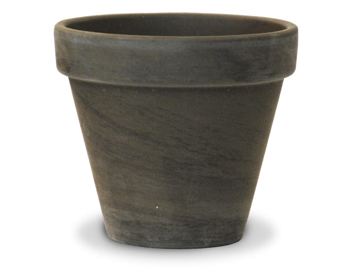 Ceramo 4 inch Dark Basalt Clay Standard Pot SBX-4-DB