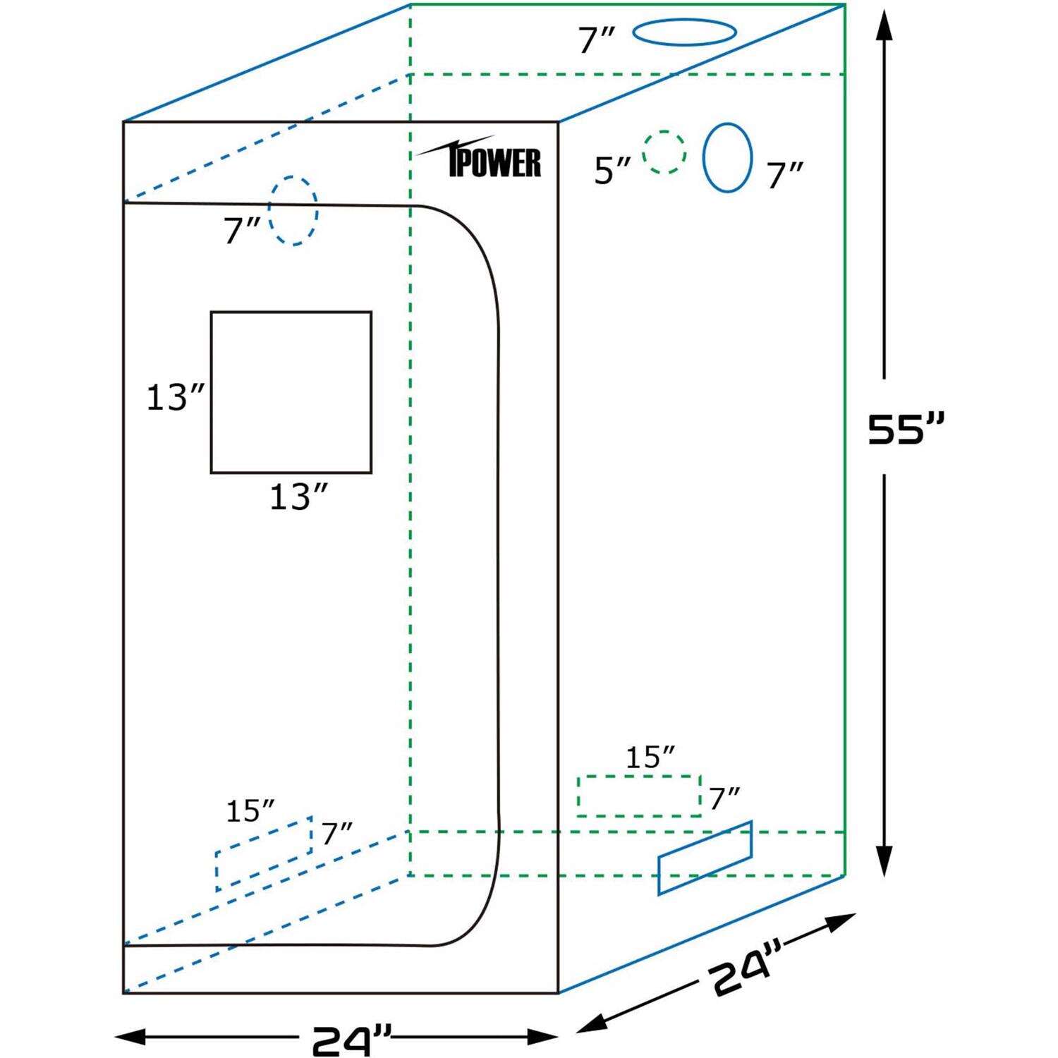 iPower Hydroponic Grow Tent