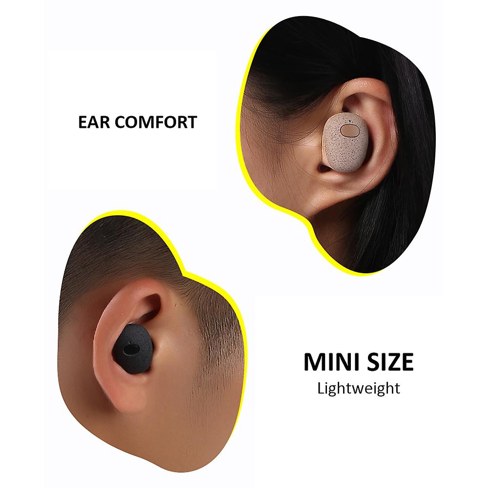 Black Wirelessly Bt5.0 Headsets Portable Binaural Earbuds With Magnetic-induction Charge Box Mini Touch Control Hifi Sound Sports In-ear Headphone Ear