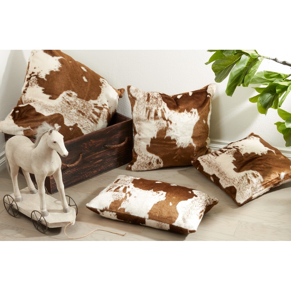 Urban Faux Cowhide Floor Pillow