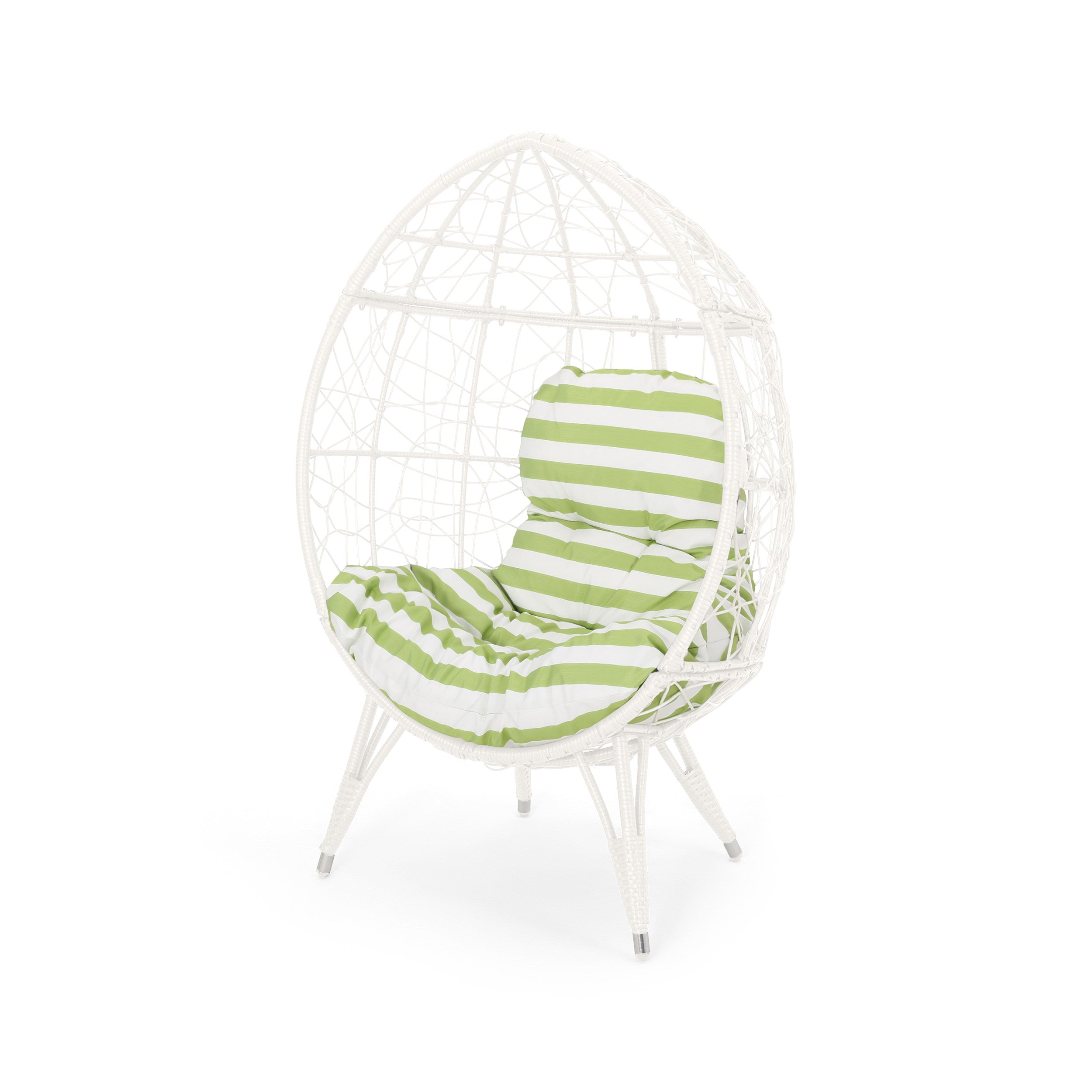 Hendryx Outdoor Freestanding Wicker Teardrop / Egg Chair