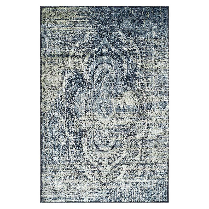 SUPERIOR Salford Modern Medallion Non-Slip Indoor Area Rug