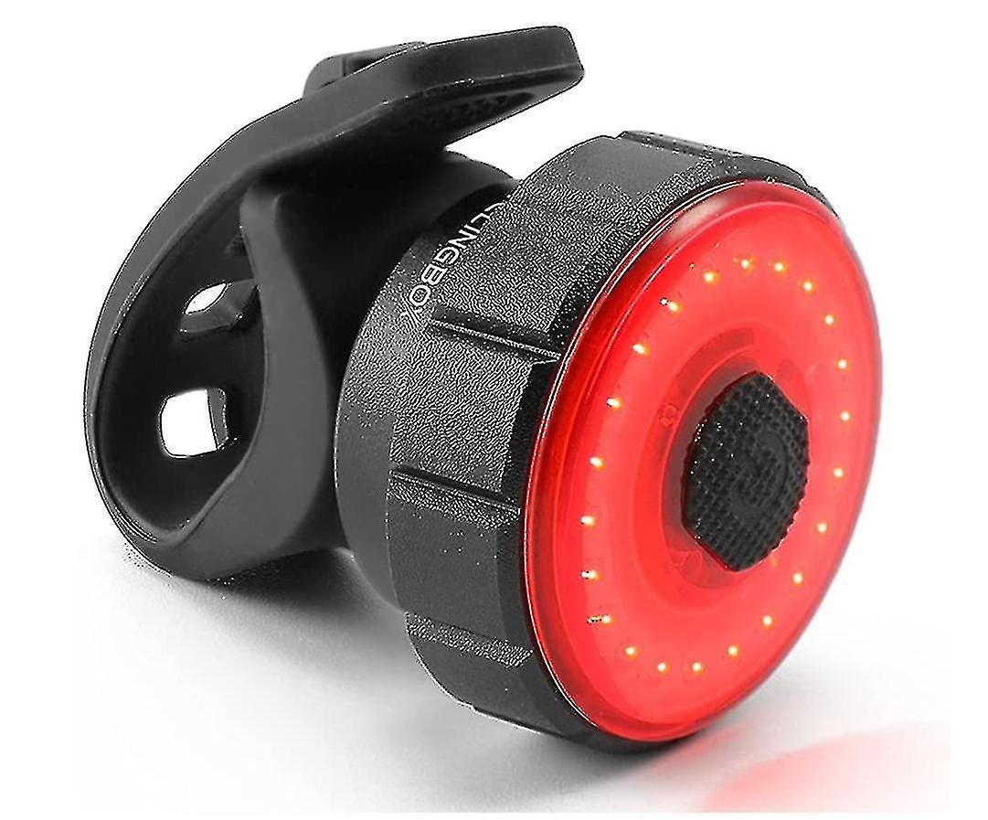 Brake Sensing Rear Lights Smart Bike Tail Light Extra Bright Led Warning Bicycle Flashlight Usb Rechargeable Road Cycling Lights(black)