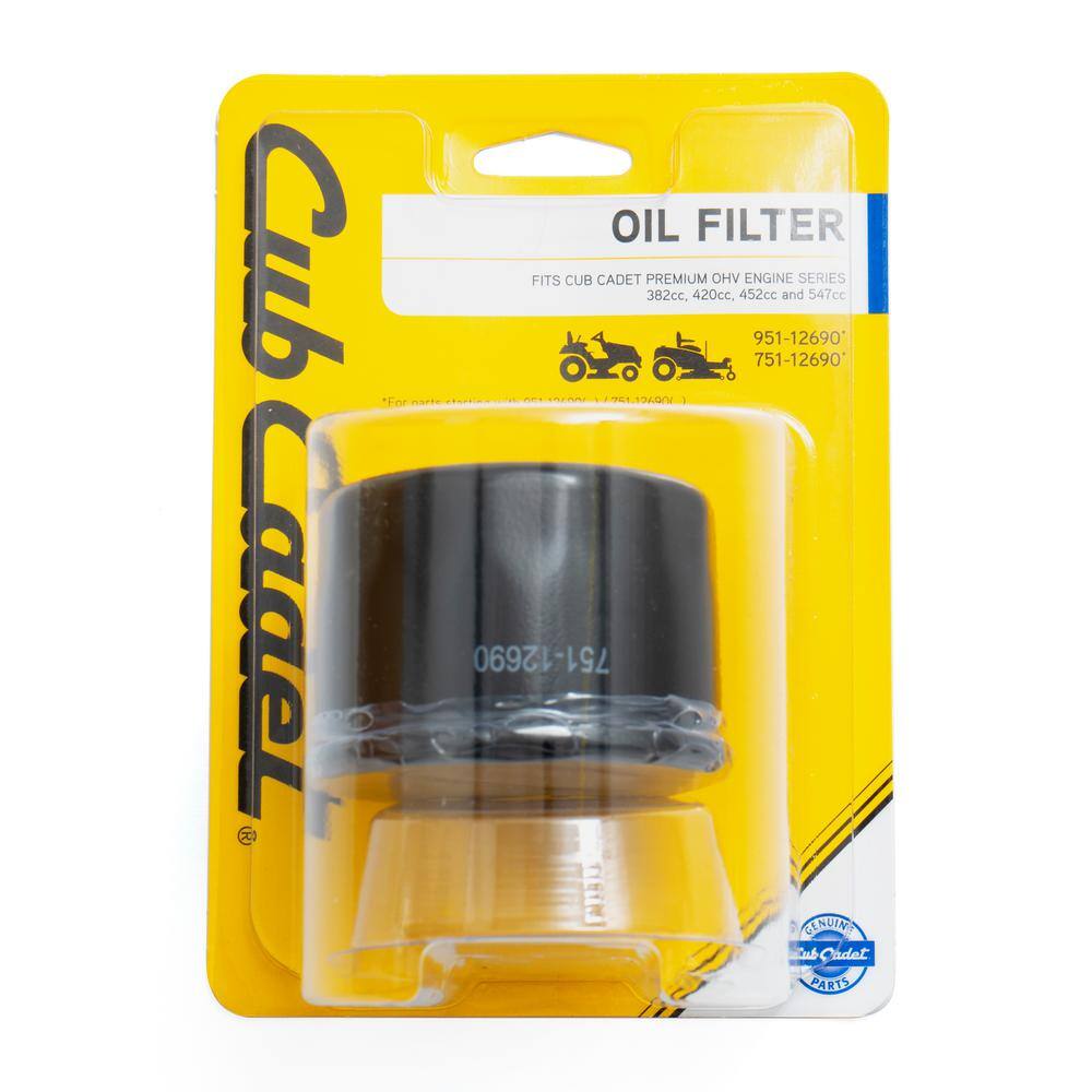 Cub Cadet Premium OHV Engine 382 cc 420 cc 452 cc and 547 cc Oil Filter OE# 951-12690  751-12690 490-201-C010