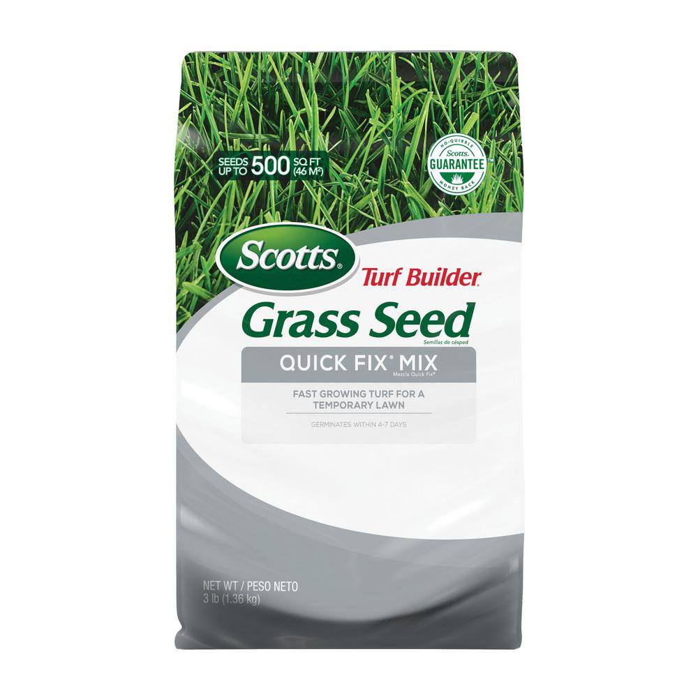 Scotts Turf Builder 3 lbs. Quick Fix Mix Fast Growing Turf for a Temporary Lawn 18272