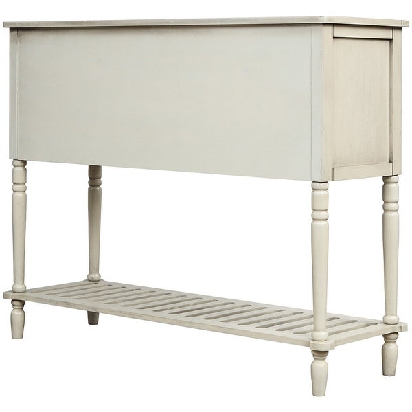 Console Table with Bottom Shelf， Storage Cabinet Living Room