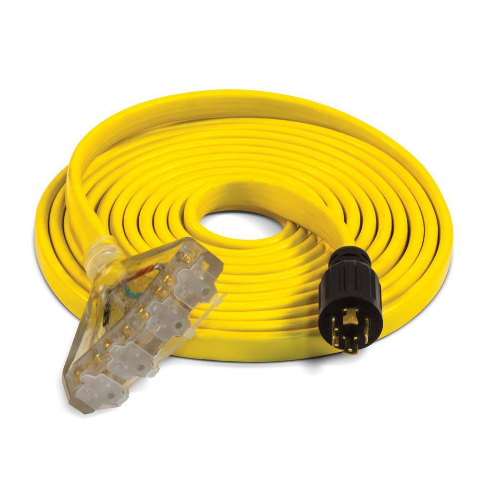 Champion Power Equipment 25 fts. 30 Amp 125250-Volt Fan-Style Flat Generator Extension Cord 100437