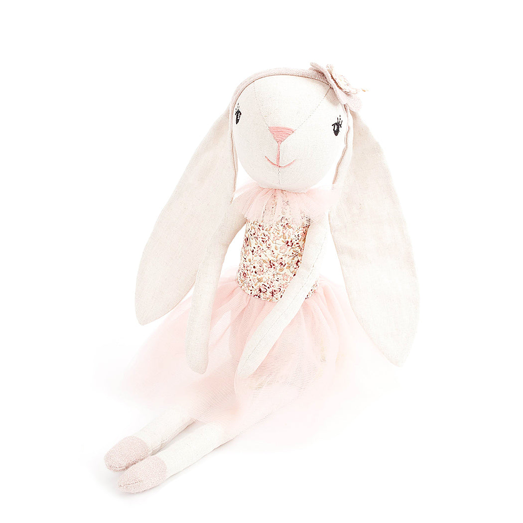 Mae the Ballerina Bunny Designer Plush Doll, Floral