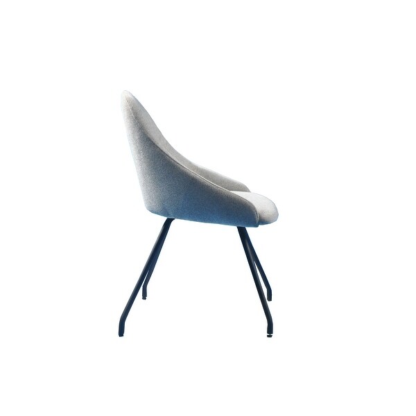Ice Harmony Upholstery Dining Chair with Round Legs (Set of 2) - 22