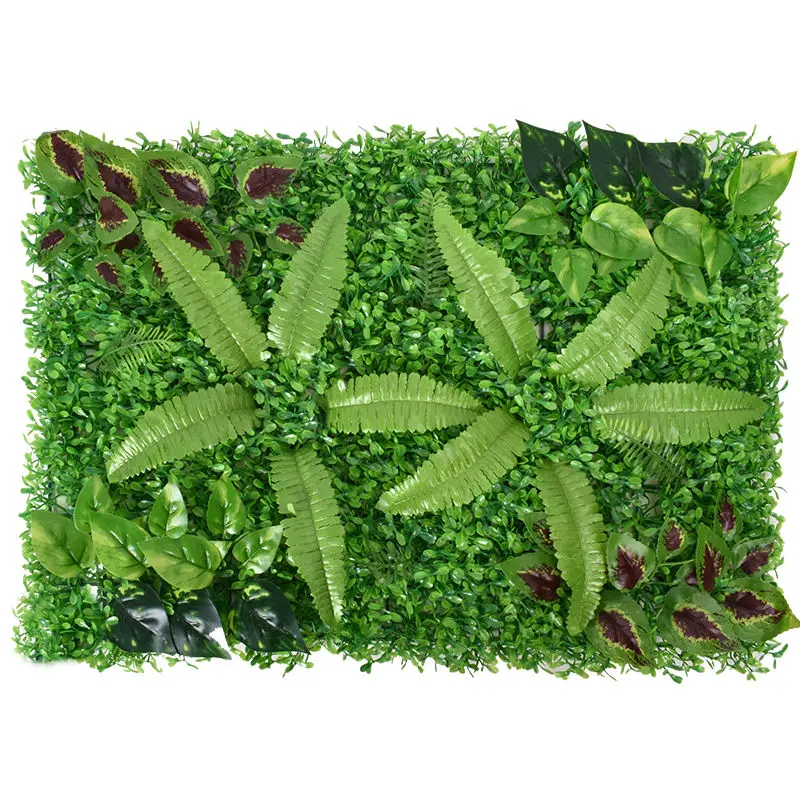 Factory directly Supply Artificial Wall Plant  Artificial Hedge Artificial Green Grass Panel Home Wedding Hotel Decoration