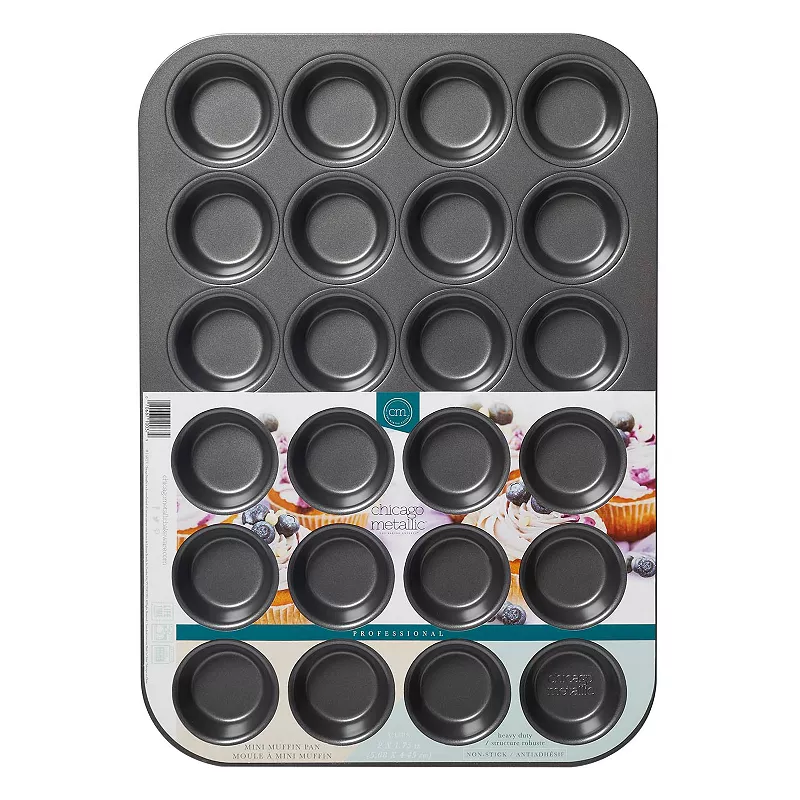 Chicago Metallic Professional 24-Cup Nonstick Mini Muffin Pan