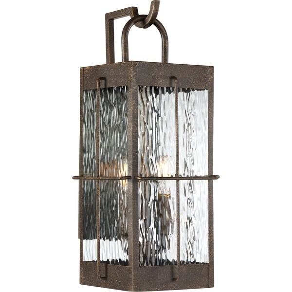 Duroa Gilded Bronze 2-light Outdoor Wall Lantern by Havenside Home Shopping - The Best Deals on Outdoor Wall Lanterns | 33678677