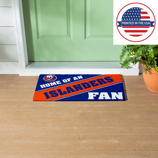 Evergreen New York Islanders Pvc Mat Color