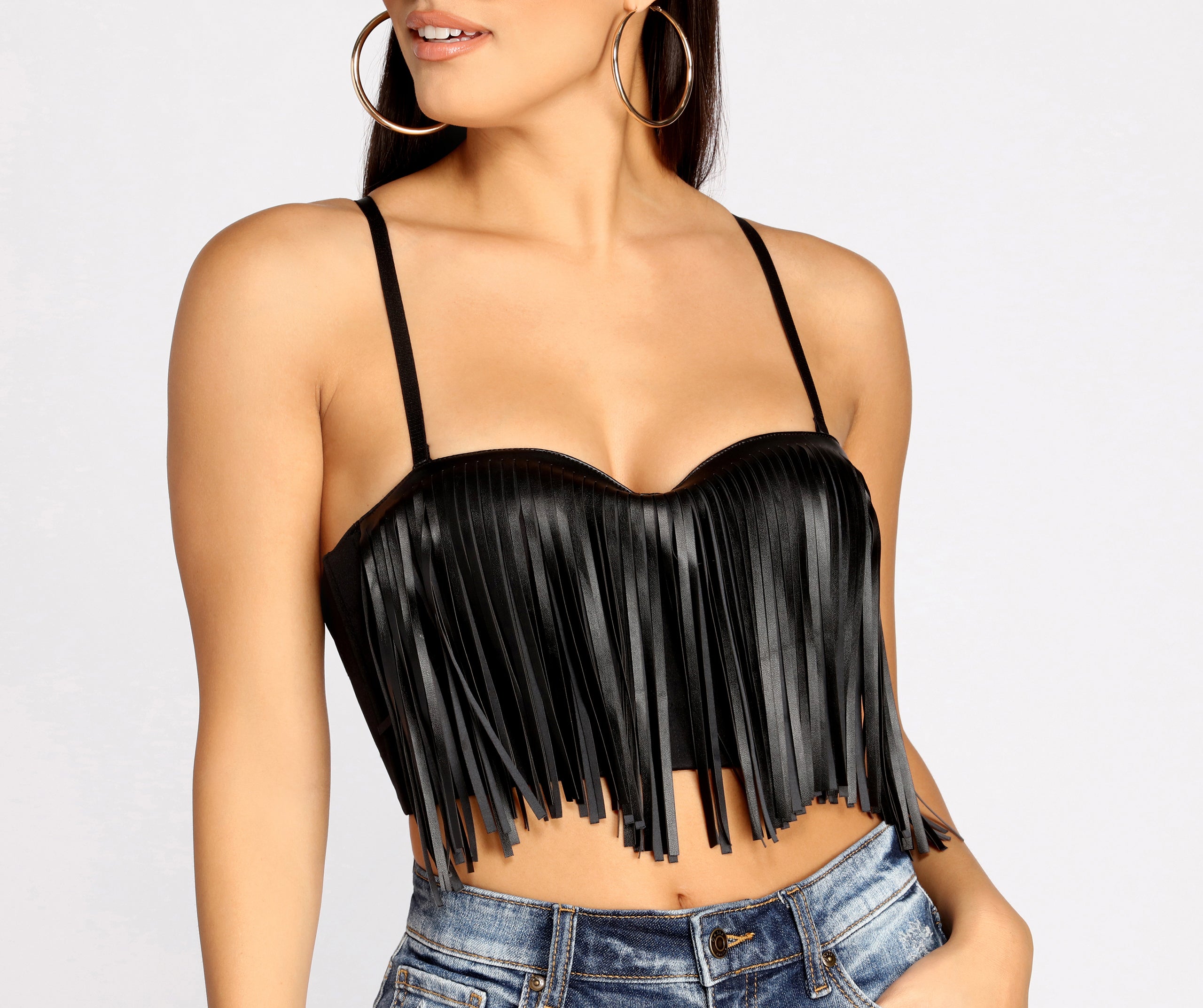 Sway To The Beat Fringe Crop Top