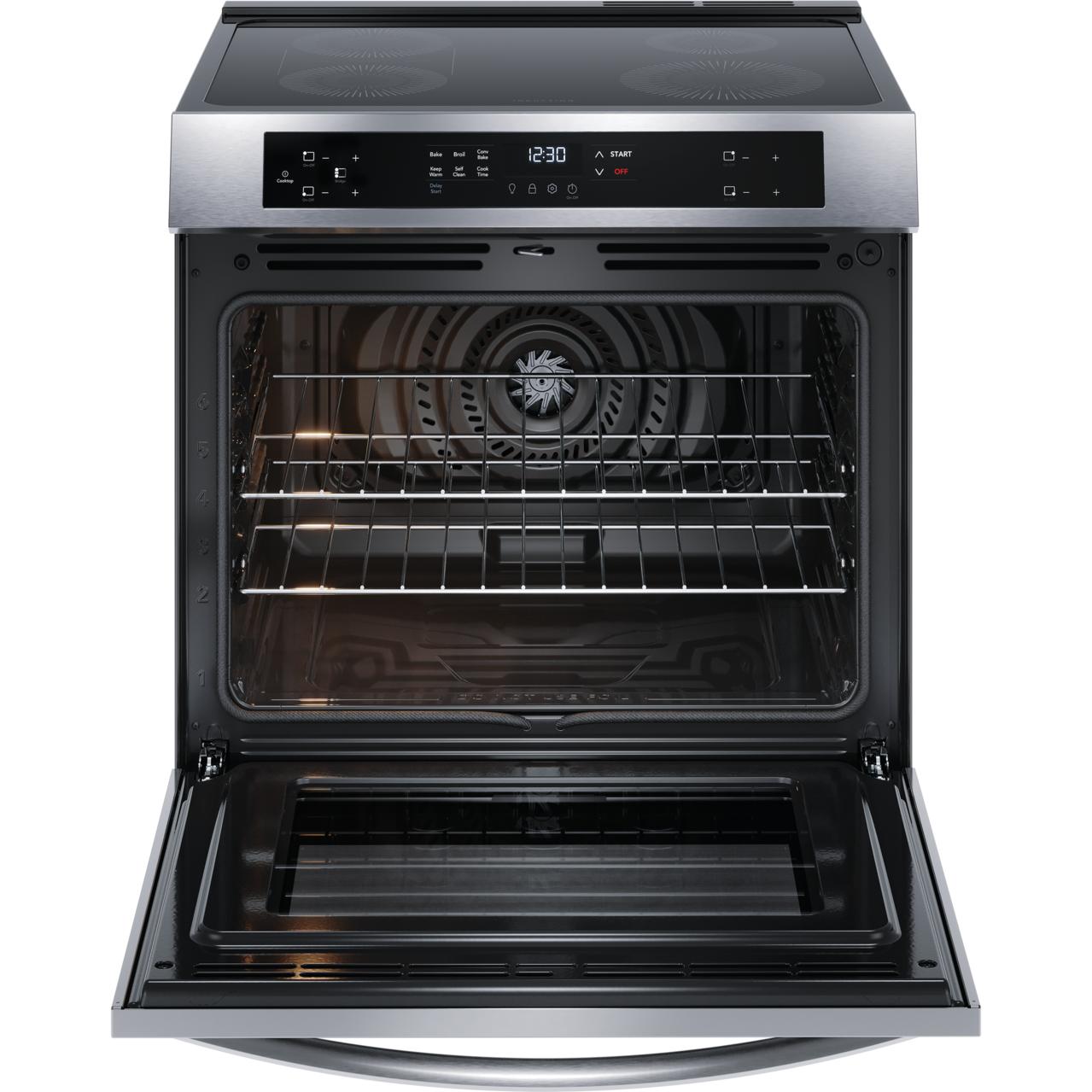 Frigidaire 30-inch Freestanding Induction Range with Convection Technology FCFI308CAS