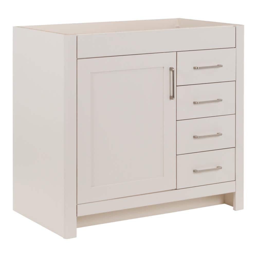 Home Decorators Collection Westcourt 36 in W x 21 in D x 34 in H Bath Vanity Cabinet Only in Cream