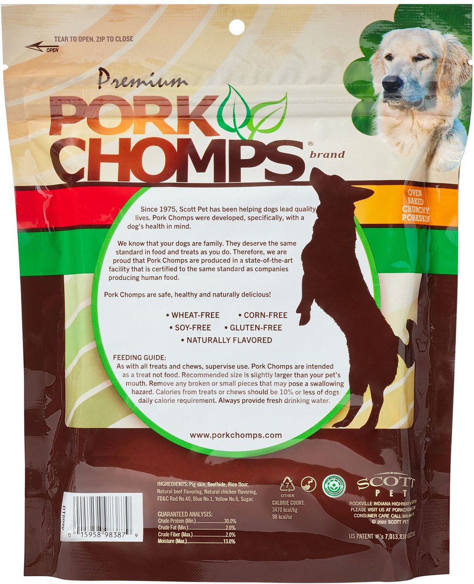 Premium Pork Chomps Munchy Sticks Dog Treats