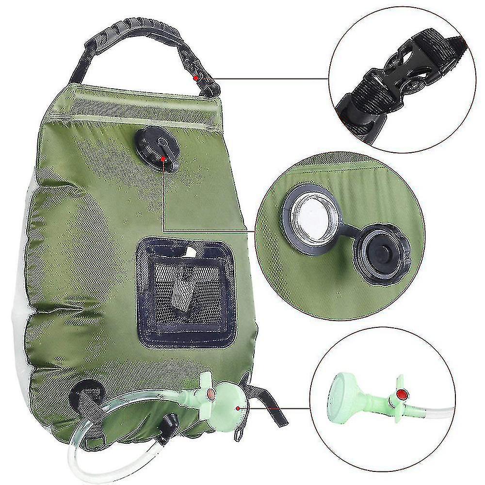 20l Portable Outdoor Cam Solar Concentrating Er Bag Bath Bag