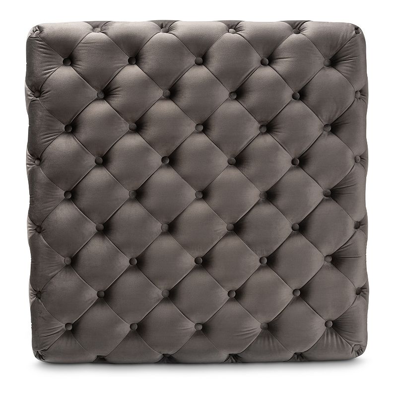 Baxton Studio Verene Ottoman