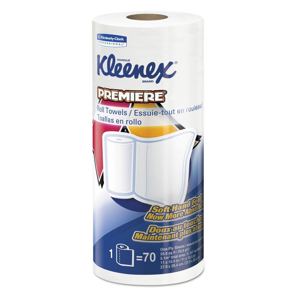 Kleenex Premiere Kitchen Roll Towels White (70 Sheets per Roll 24 Rolls per Carton) KCC13964