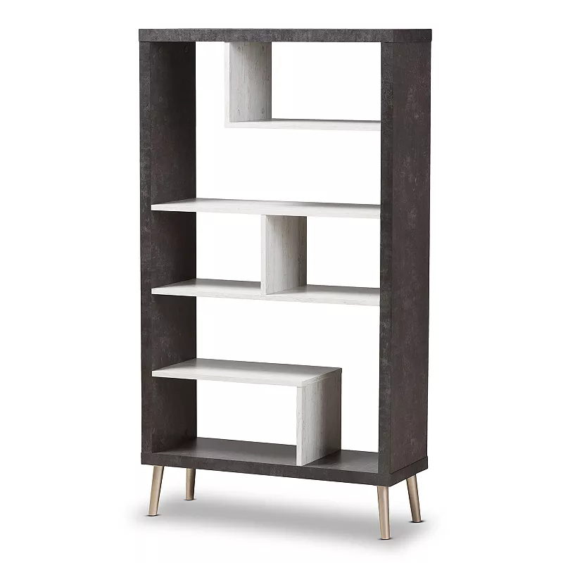 Baxton Studio Modern Two-Tone Display Shelf