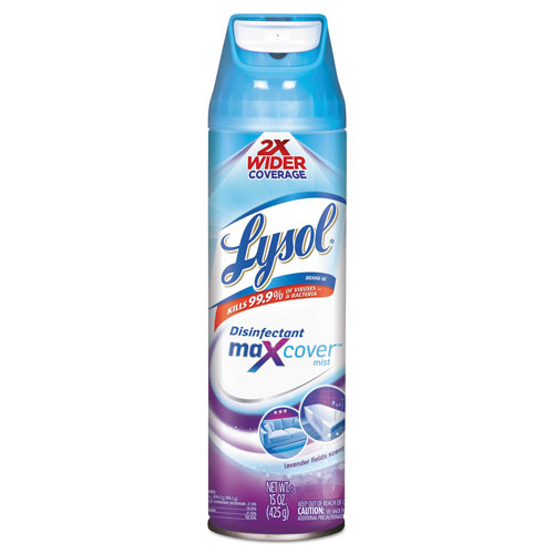 Reckitt Benckiser Lysol Max Cover Disinfectant Mist | Lavender Field， 15 oz Aerosol | RAC94121EA