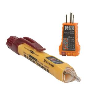 Klein Tools Dual Range Non-Contact Voltage Tester with Receptacle Tester NCVT2PKIT