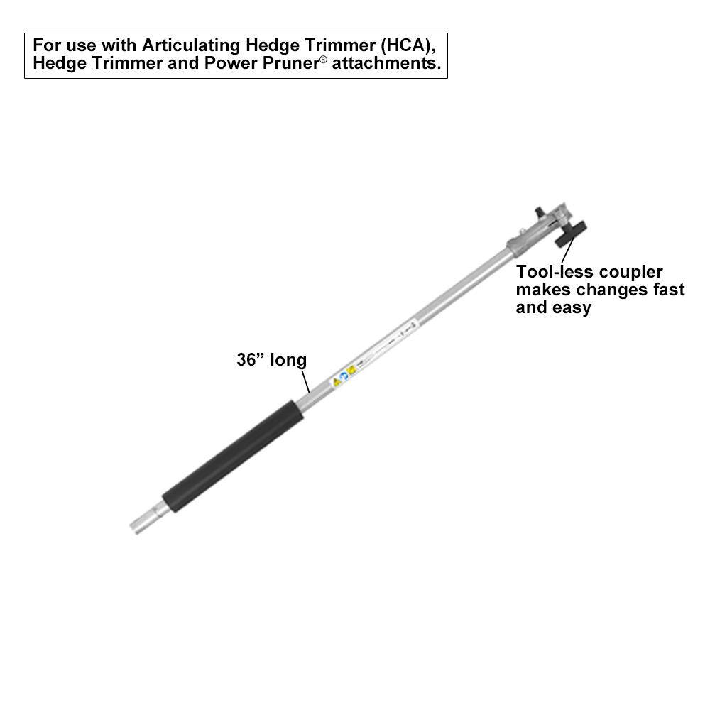 ECHO 3 ft. Extension Attachment for ECHO Pro Attachment Series (PAS) Power Pruner Pole Saw or Hedge Trimmer 99944200536