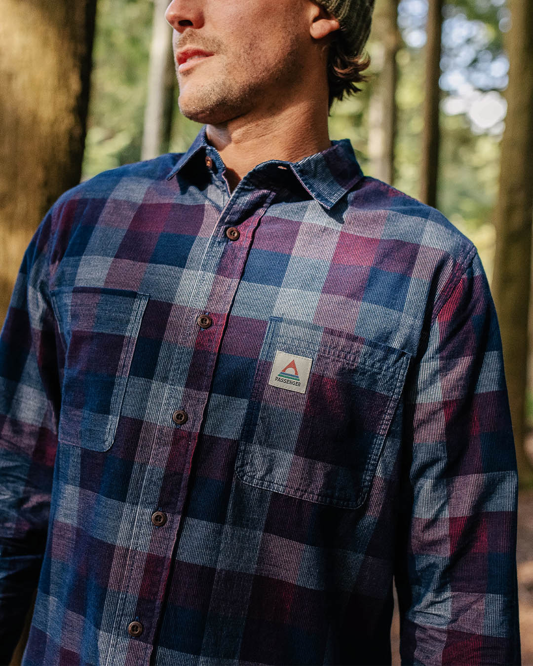 Backcountry Cord Check Shirt - Rich Navy