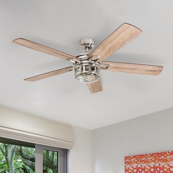 Honeywell Bontera Brushed Nickel LED Craftsman Ceiling Fan Shopping - The Best Deals on Ceiling Fans | 31036788