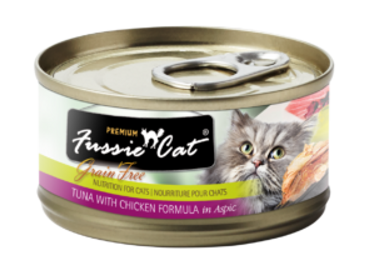 Fussie Cat Tuna and Chicken， 2.8oz