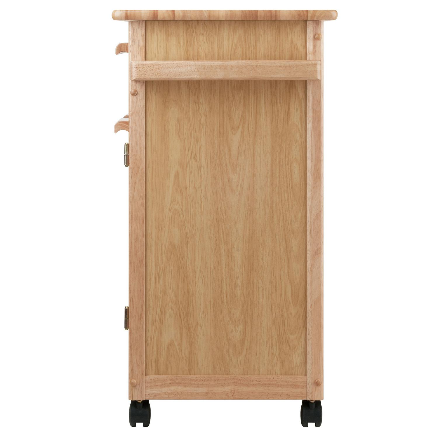 Winsome Wood Hackett Kitchen Storage Cart， Natural Finish