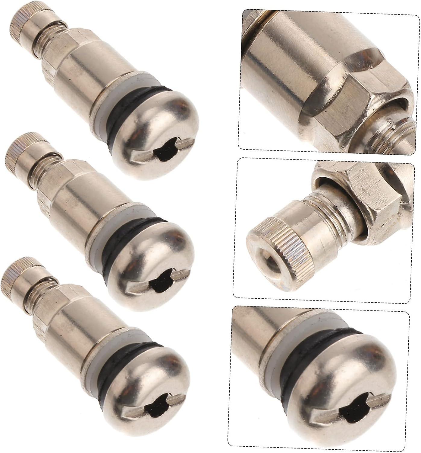 10pcs Tire Valve High Pressure Valve Stems Wheel Stud Trailer Tire Tubeless Car Core Valve Threaded