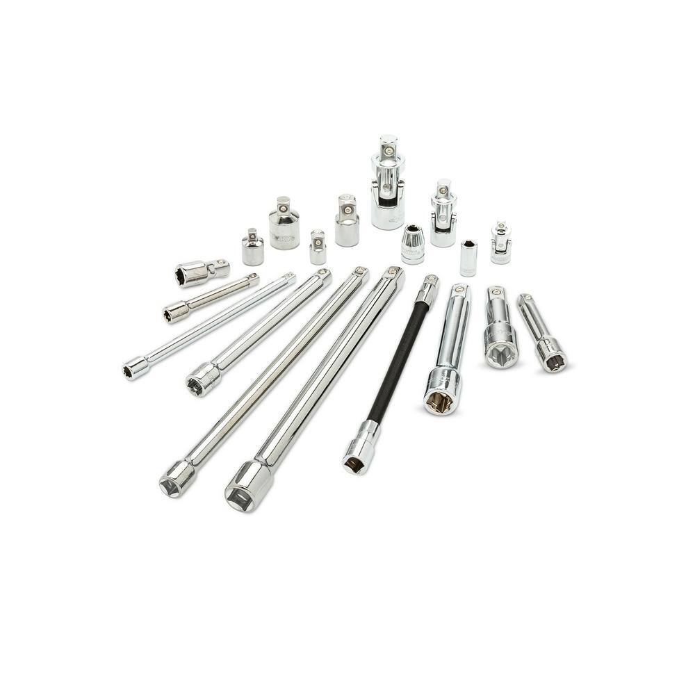 Husky 14 in. 38 in. 12 in. Drive Accessory Set (19-Piece) HACCY19PCRM