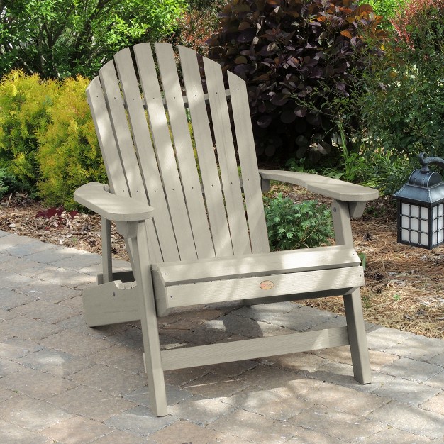 King Hamilton Folding Patio Adirondack Chair Whitewash Highwood