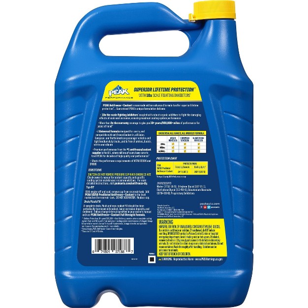 Peak 1gal 50 50 Long Life Prediluted Antifreeze And Coolant