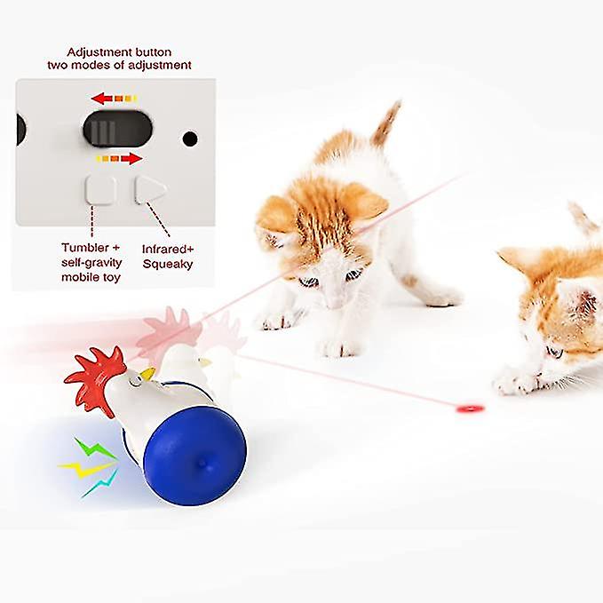 Funny Cat Toy Tumbler Swing Toys For Cats Kitten Interactive Balance Car Cat Chasing Toy