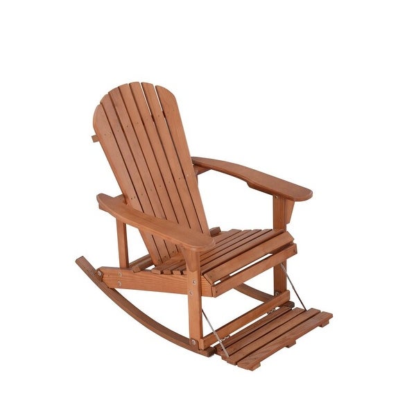 Zero Gravity Collection Adirondack Rocking Chair with Built-in Footrest (2 Pack) - Overstock - 33252666