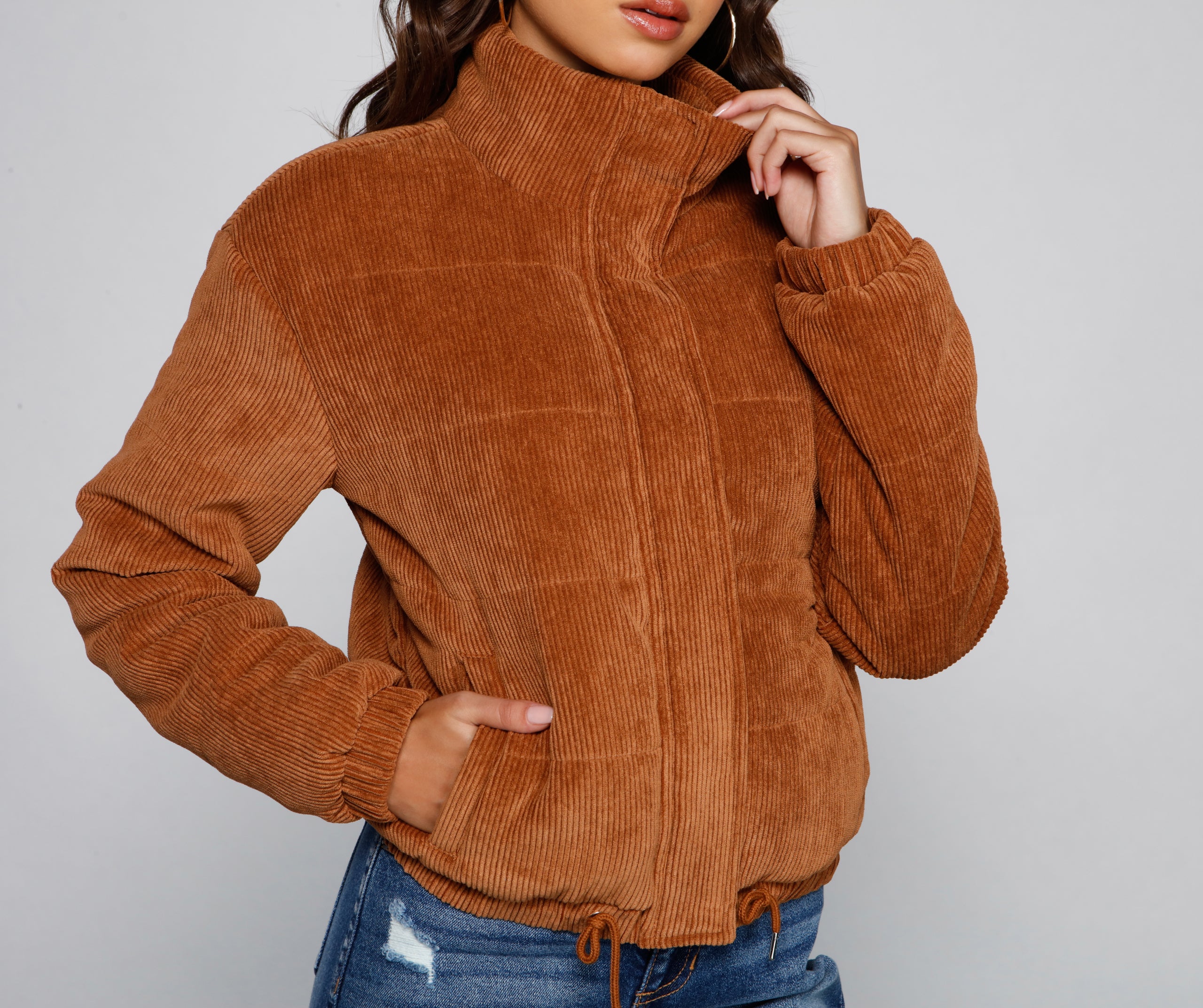 Trend Alert Corduroy Puffer Jacket