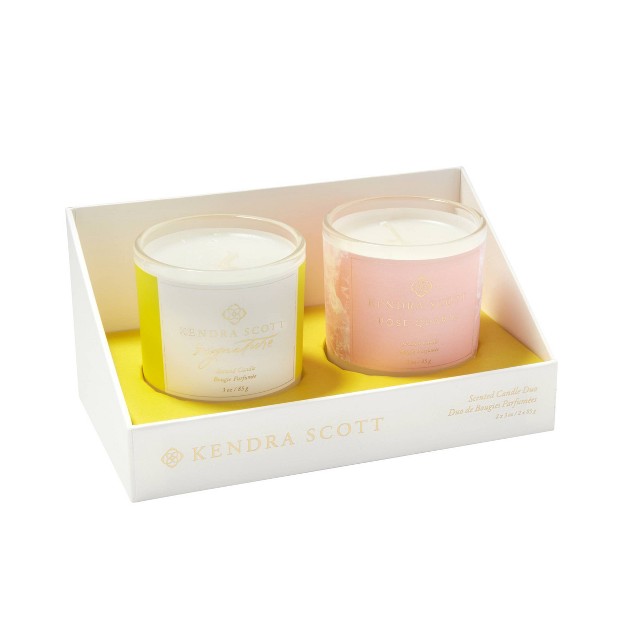 Kendra Scott 2pc Candle Gift Set Off white