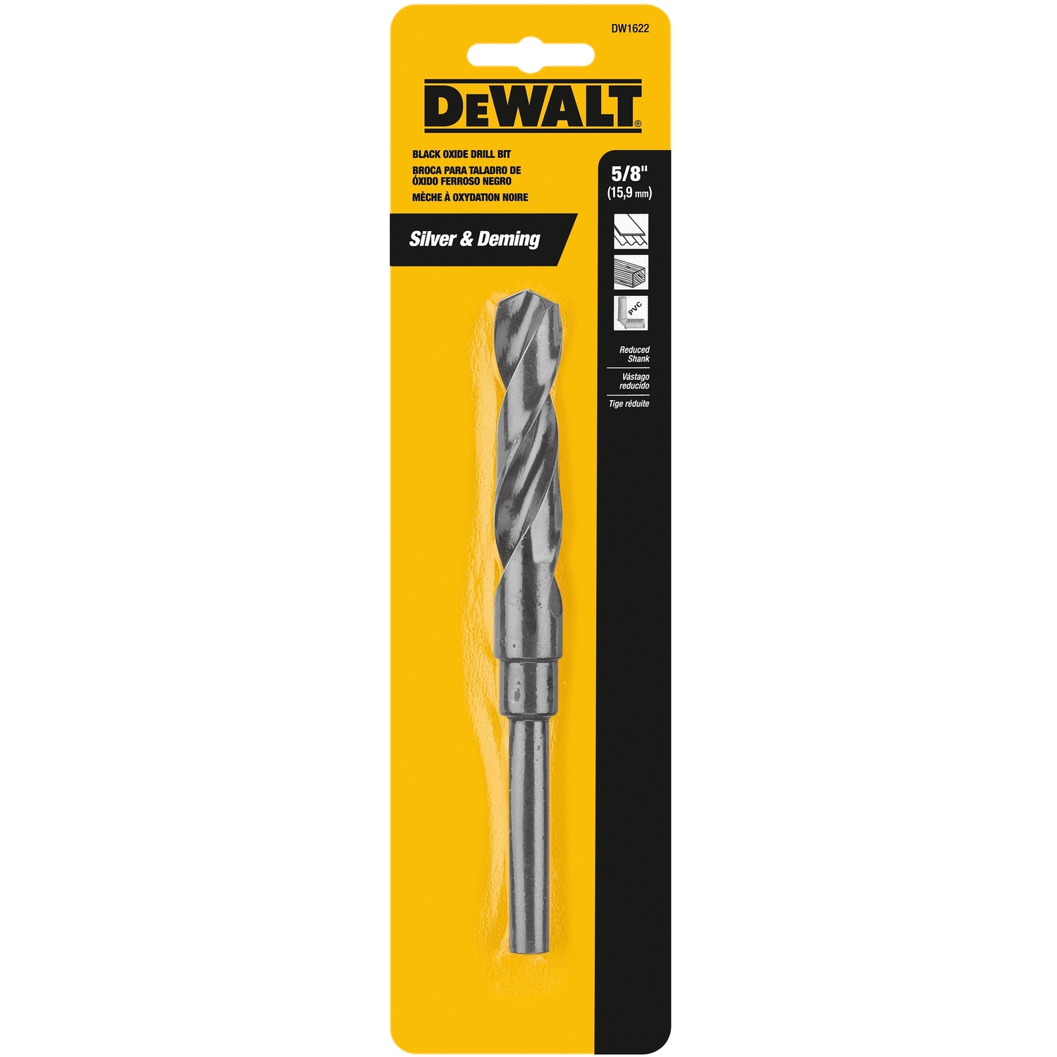 DW 5/8 in. X 6 in. L High Speed Steel Split Point Twist Drill Bit 1 pc